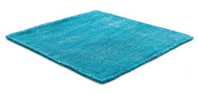 handvävda mattor design golvmatta-azurblå kymo