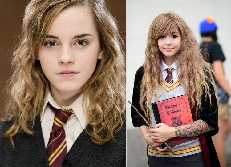 hollywood-tema-fest-kostym-idéer-Hermione-Granger-Harry-Potter