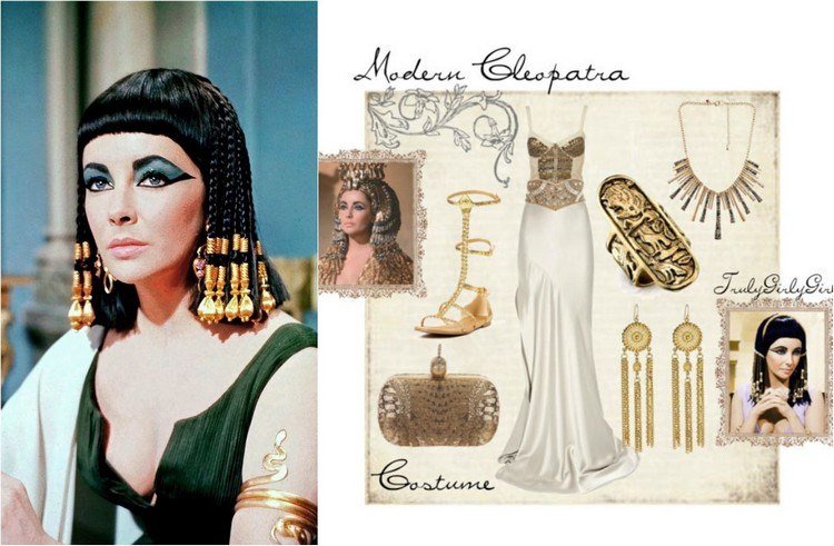 hollywood-tema-fest-kostym-idéer-elisabeth-taylor-cleopatra