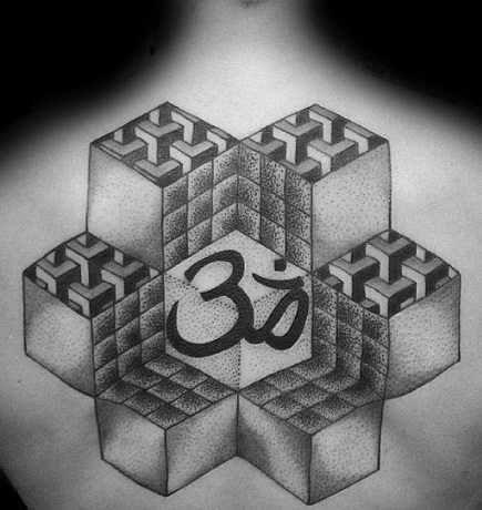Geometriset Om Tattoo -mallit