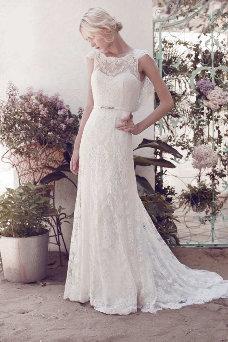 klassiska bröllopsklänningar -elegant-spets-vintage-20-tal-bälte