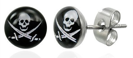 Σκουλαρίκια σχεδιασμένα με πειρατές