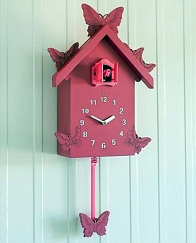 Kierrätettävät vaaleanpunaiset käki -kellot