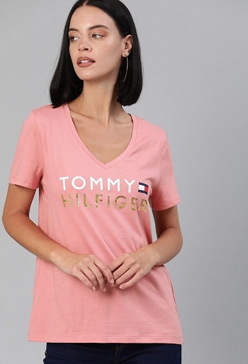 Tommy Hilfiger V Collar -t-paita