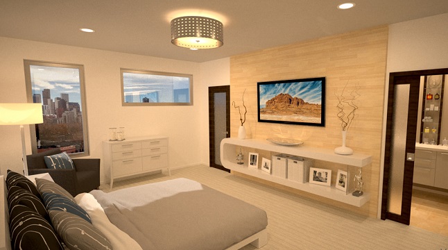Makuuhuone 3d -suunnittelu