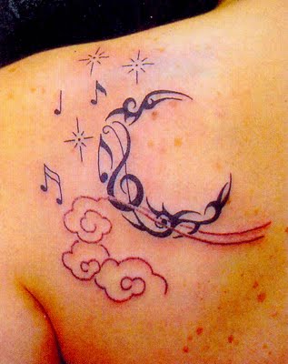 Μουσική Σημείωση Moon Tattoo
