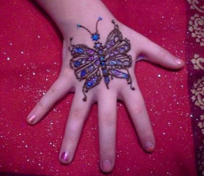 Butterfly Mehndi -mallit lapsille