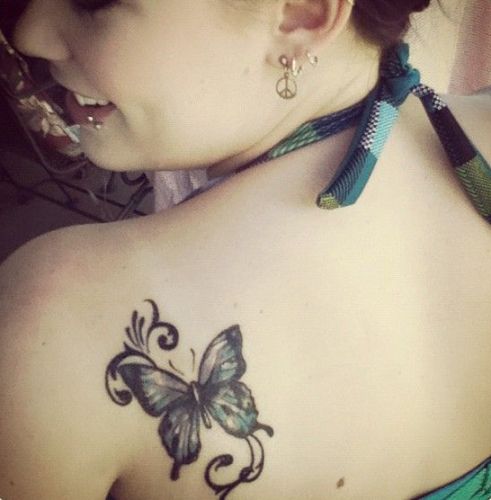 Taiteelliset perhonen -tatuointimallit