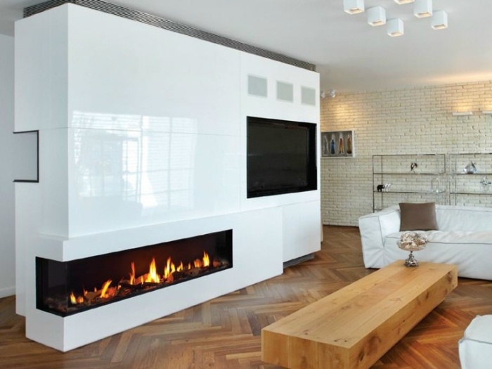 Idéer-Design-Eldstäder-2015-Eldstad-vägg-vit-högglans-inbyggd-gas-öppen spis-VISTA-170-brittisk-bränder