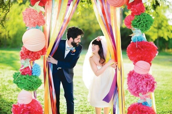 vacker-bild-bröllop-papper-dekoration-bollar