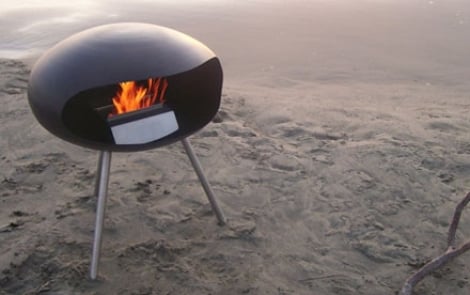 Eldstad spis kokong-futuristisk design