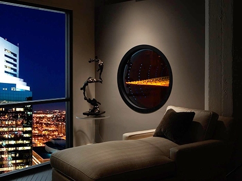 Eldstäder modern design Heatnglo Solaris levande idéer