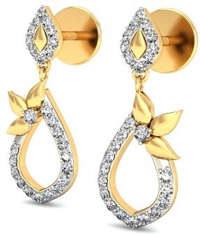Διαμαντένια σκουλαρίκια κοσμημάτων για κορίτσια