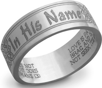 Χριστιανικό σχέδιο δαχτυλιδιών για γάμο