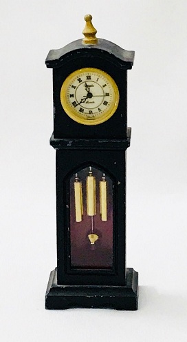 Miniatyyri Vintage musta isoisän kello