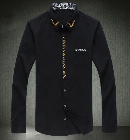 Style Embroidered Men's Party Shirt