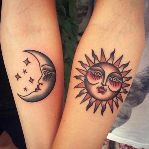 Αντιστοίχιση Τατουάζ Sunλιου και Σελήνης