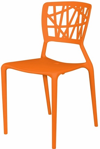 Πλαστική καρέκλα γεωμετρικού σχεδιασμού