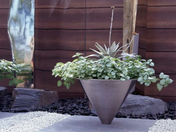 Planters metall miljövänligt levande inomhus växter trädgård