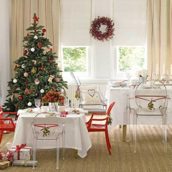 Julpiedestal Julgran Vardagsrum