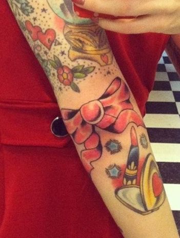 Girly Objects Arm Tattoo Design