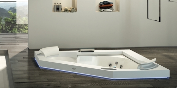 aura hörn bubbelpool designbadkar vid jacuzzi