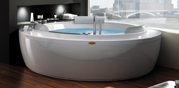 Nova hörn bubbelpool designbadkar vid jacuzzi