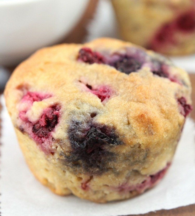 vegan cupcakes recept blåbär-hallon-muffins-idé