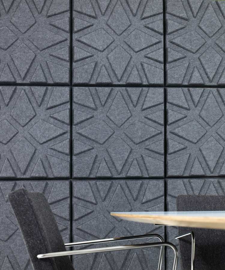 Design akustiska paneler grå-mönster-offect-soundwave-geo-ineke-hans