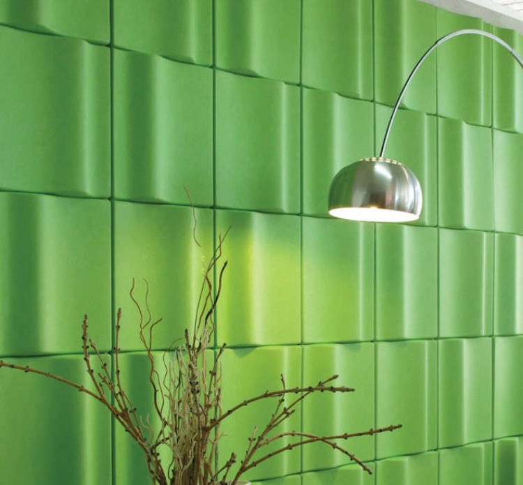 design-akustiska paneler-vägg-skum-grön-ECHOPANEL-Kirei-USA