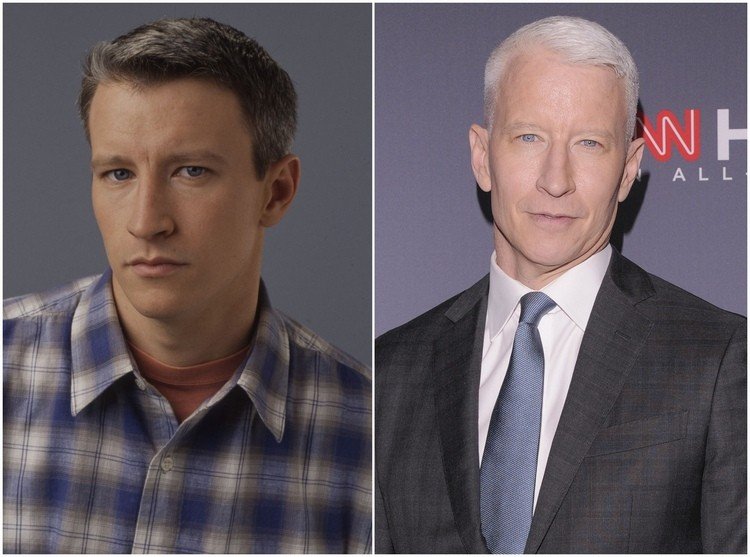 Anderson Cooper med vitt hår idag