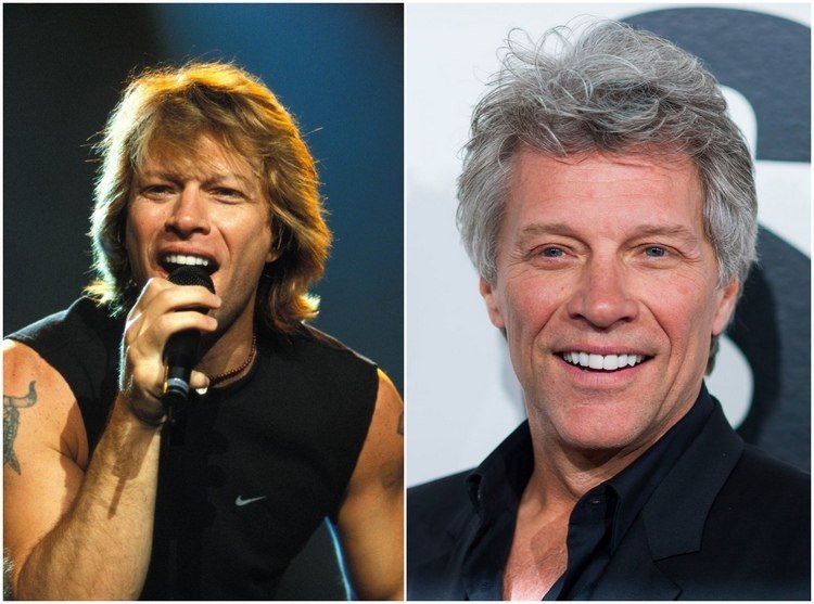 Jon Bon Jovi med grått hår