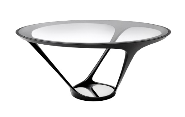 Matbord glas design Roche Bobois