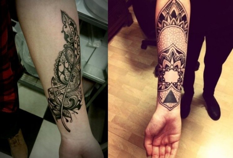underarm-tatuering-idéer-blommig-geometrisk-stam-dekorativ