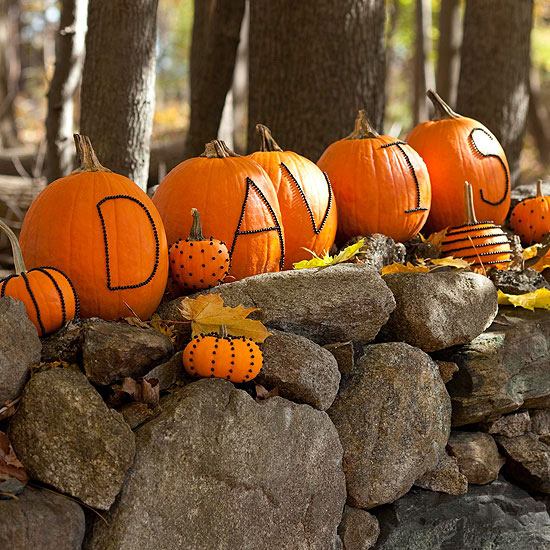Halloween strass dekorera trädgårdsdekoration idé