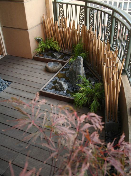 bambu stolpar dekoration sekretess skärm balkong zen känsla
