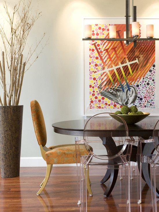 bambu sockerrör dekoration idéer matsal hink eklektiska möbler