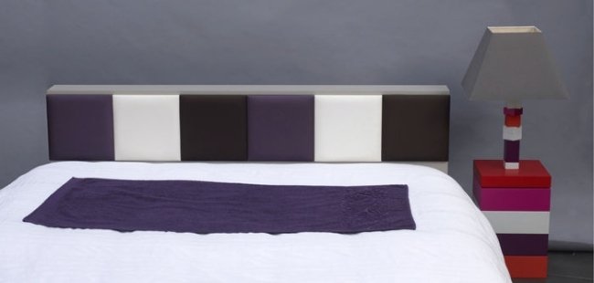 sängbord färgade randlådor DE BON PIED Sandrine Reverseau