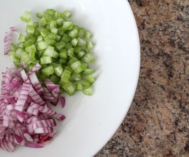 kolhydratfattiga rätter-avokado-sallad-lök-hackad-upp-lime-juice