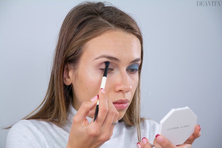 Festmakeup i blå nyanser Stegvisa instruktioner
