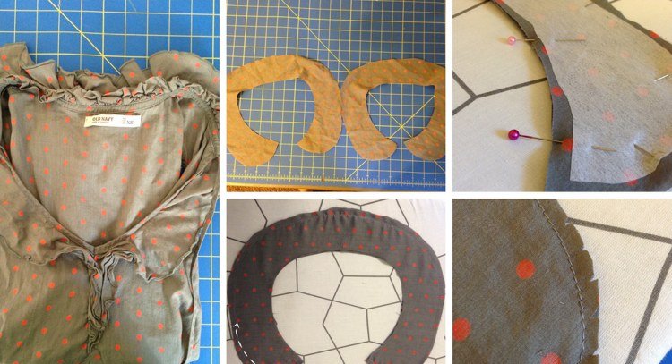 upcycling-idéer-kläder-sy-instruktioner-Peter Pan-krage-tyg-gamla-kläder