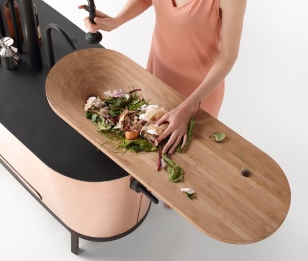 innovativ diskbänk för kök med trä Philips