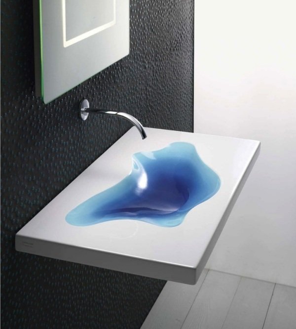 badrumsmöbler fyrkantigt handfat Catalano minimalistisk
