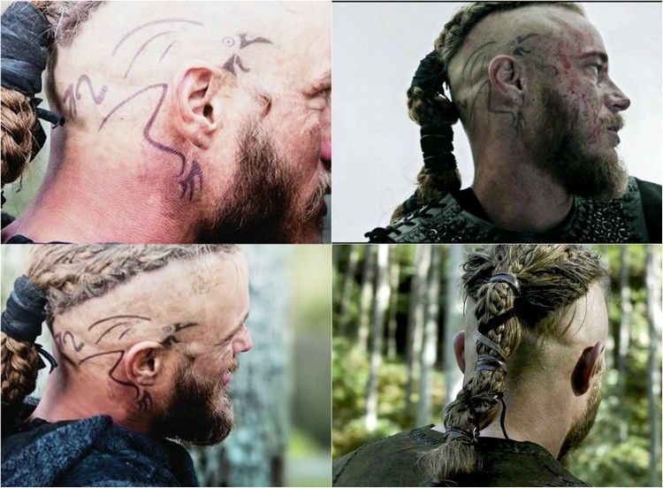 halloween-kostym-idéer-tv-vikingar-ragnar-tatuering-korp