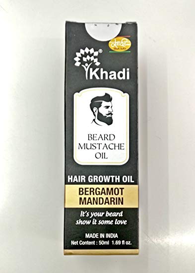Khadi Beard Growth Oil Bergamot Mandrain
