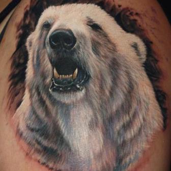 Jääkarhun eläinten tatuointi