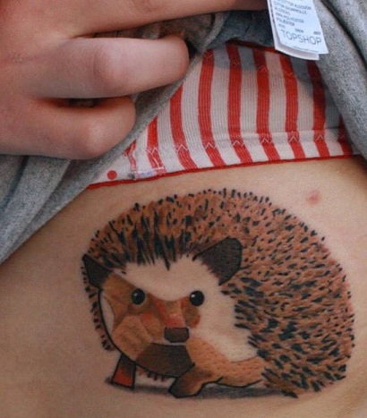 Τατουάζ ζώων σκαντζόχοιρου
