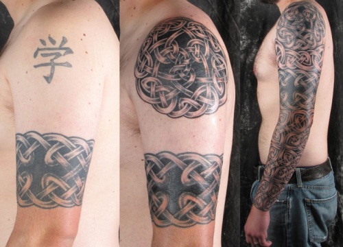 Täyshihaisen tatuoinnin rakentaminen