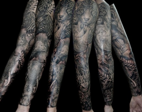Täyshihaisen tatuoinnin villit mallit