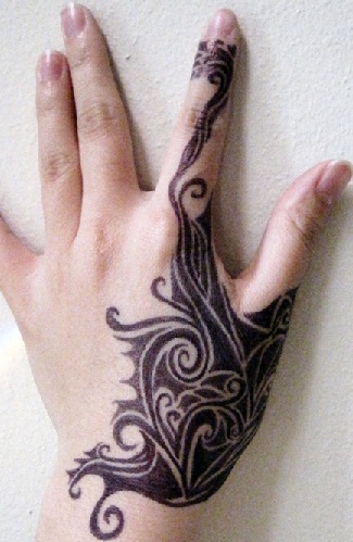Palm Tattoo Design για Γυναικεία Χέρια